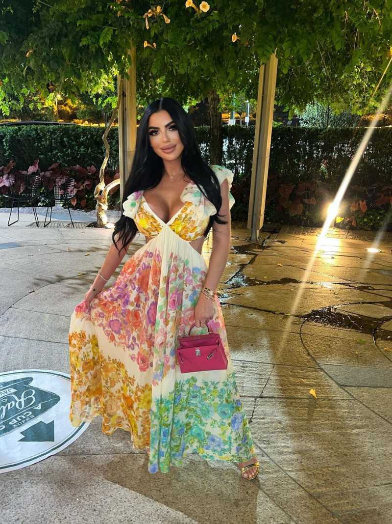 Nora™ | Deep‑V Open‑Back Dress