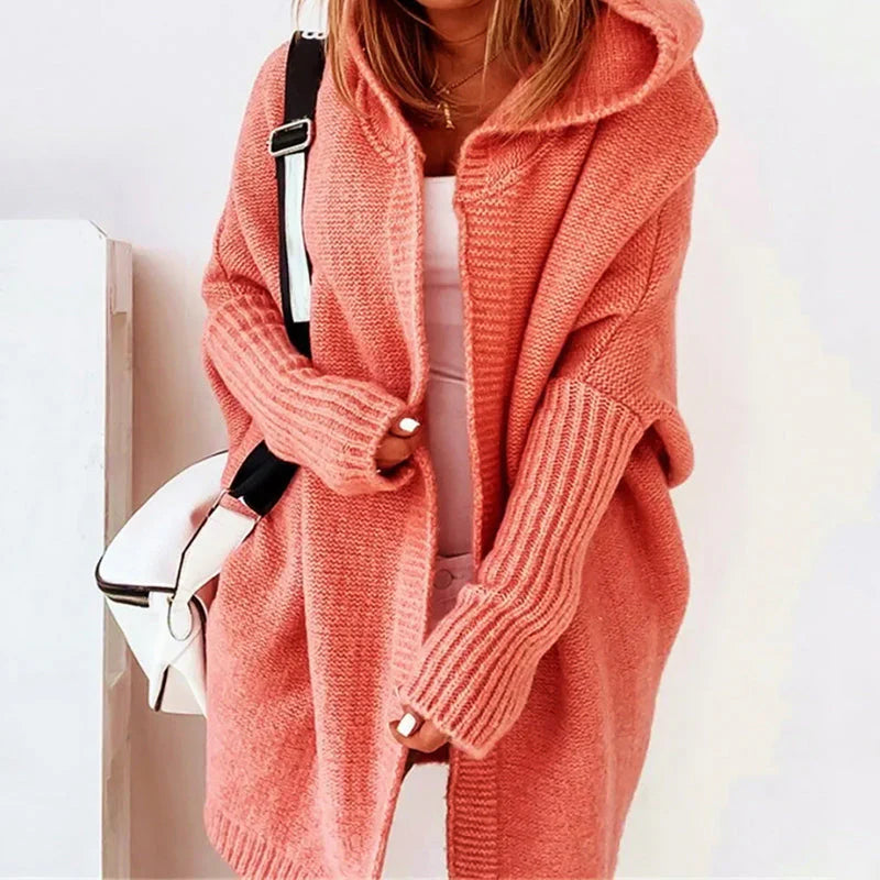 Bayswater Ease™ | Oversized Hooded Knit Cardigan