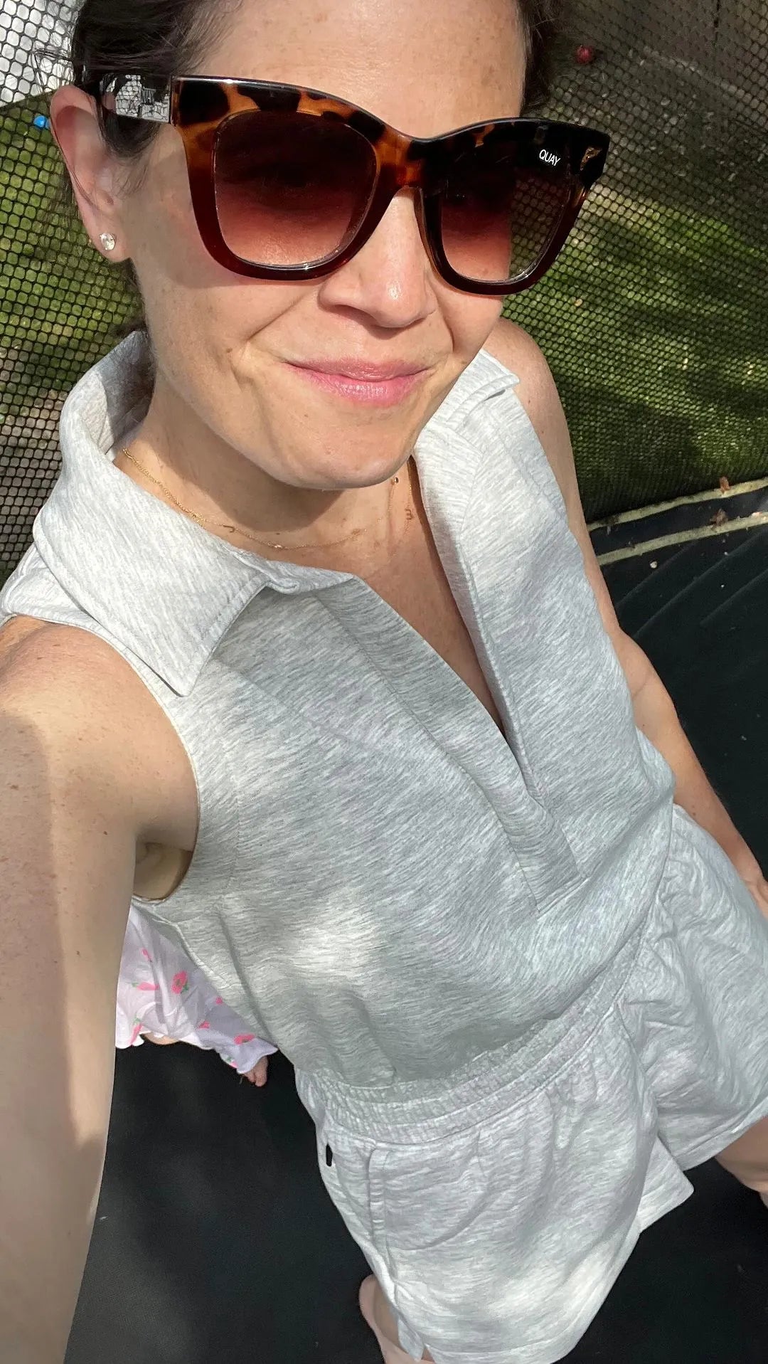 WimbledonKnit™ | Polo Collar Active Romper