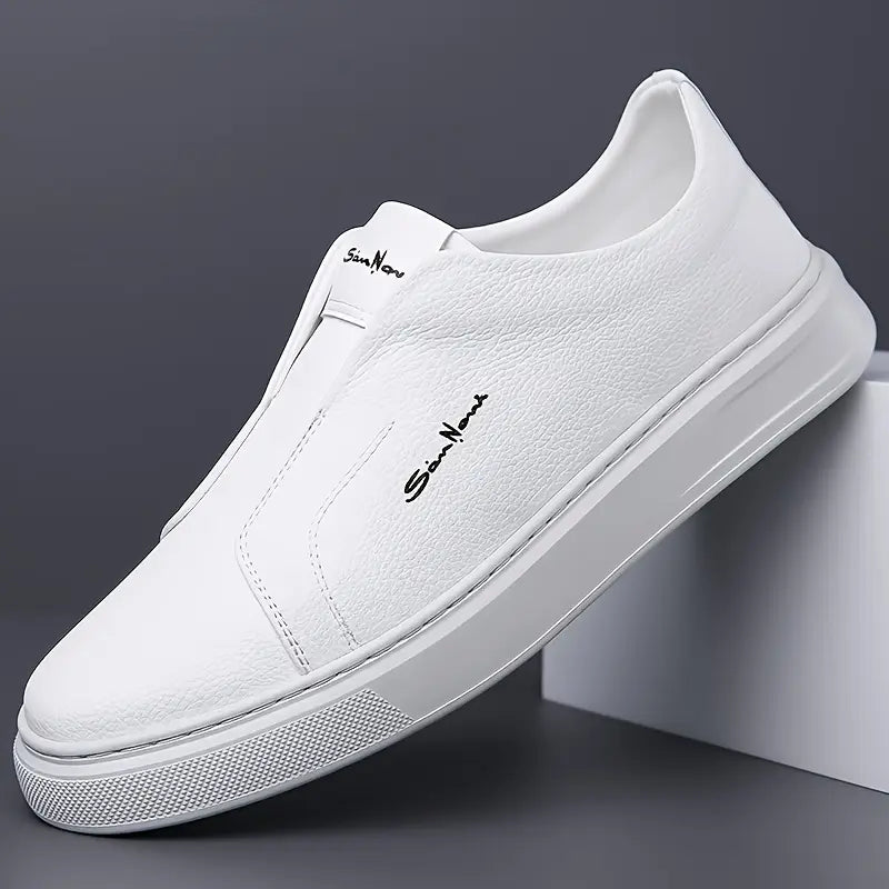 Whitby Deck™ | Leather Slip-On Trainers