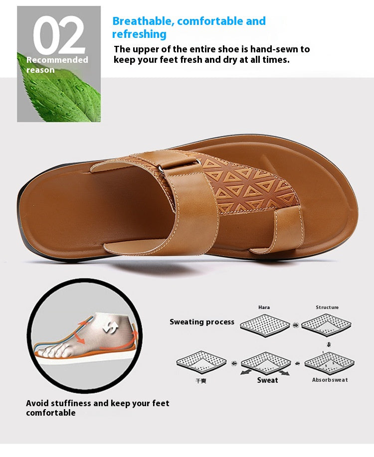 CavalierSand™ | Leather Comfort Sandals