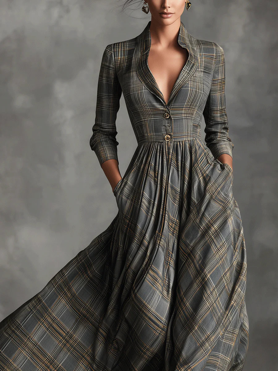 Amelia Rowe™ | The Windermere Plaid Dress