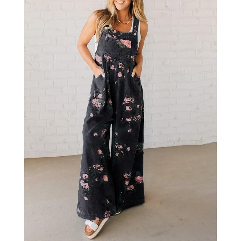 Rose & Ramble™ | Flowy Floral Overalls