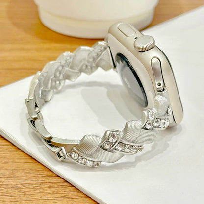 Crown Jewels™ | Diamond-Encrusted Watch Bracelet