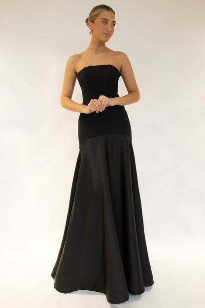 Camden Jewel™ | Strapless Satin Evening Gown
