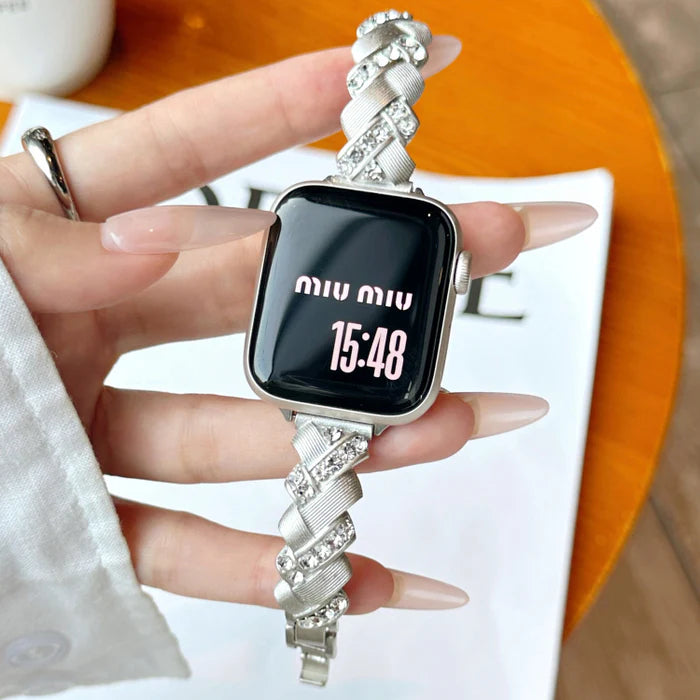 Crown Jewels™ | Diamond-Encrusted Watch Bracelet