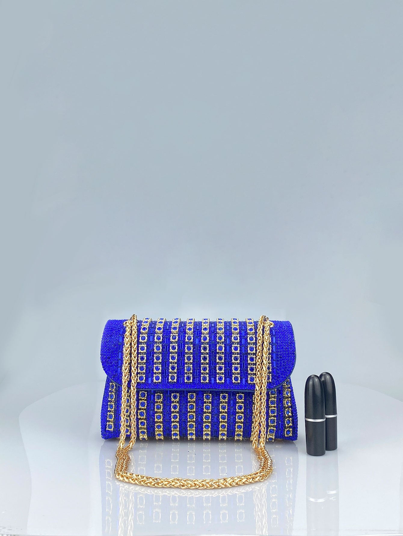 Elara Grace™ | Crystal Accent Shoulder Bag