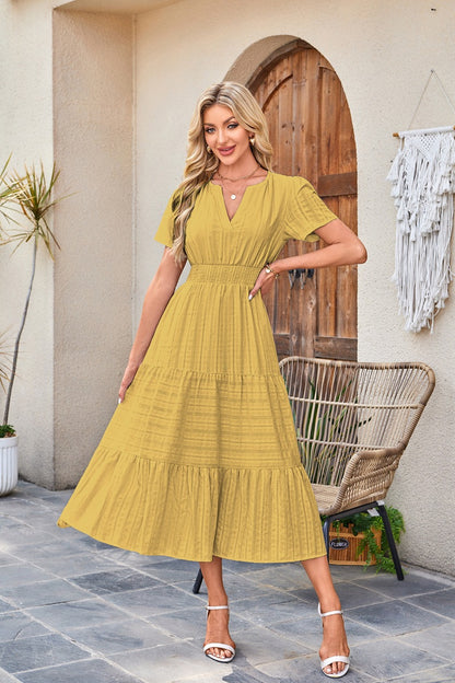 Brighton Belle™ | Floaty V-Neck Day Dress