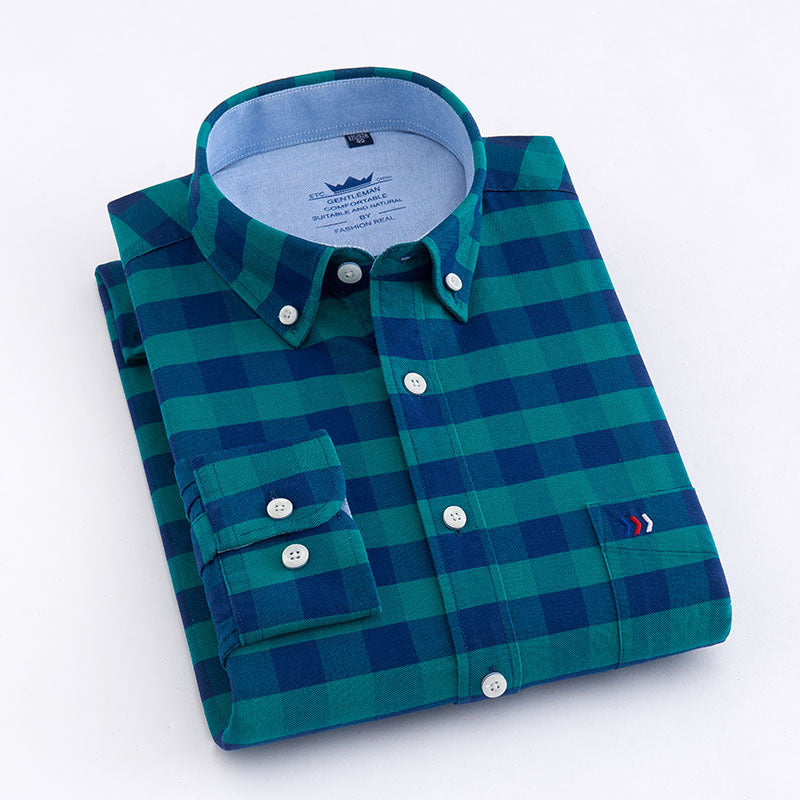 CityGentry™ | Business-Ready Check Cotton Shirt