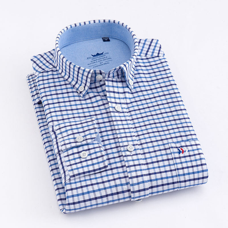 CityGentry™ | Business-Ready Check Cotton Shirt