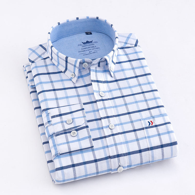 CityGentry™ | Business-Ready Check Cotton Shirt