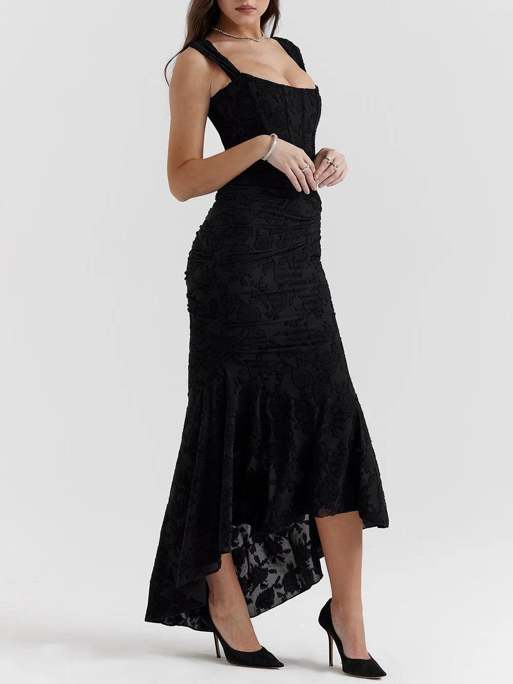 MayfairBelle™ | Corseted Floral Gown