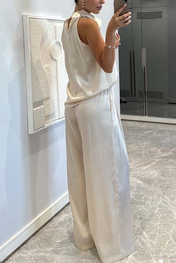 Camden Elegance™ | Loose-Fit Satin Co-ord Set