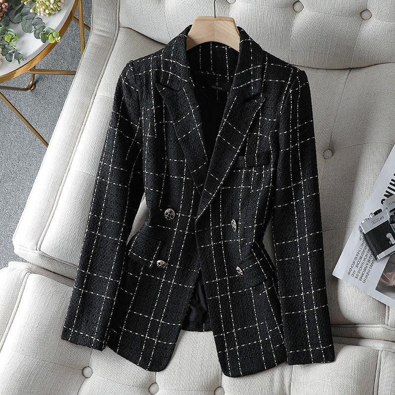 Savile Row™ | Tailored Tweed Plaid Blazer