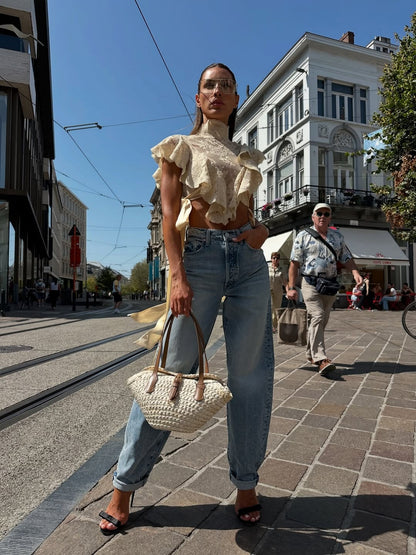 Soho Charm™ | Tie-Strap Lace Crop Set