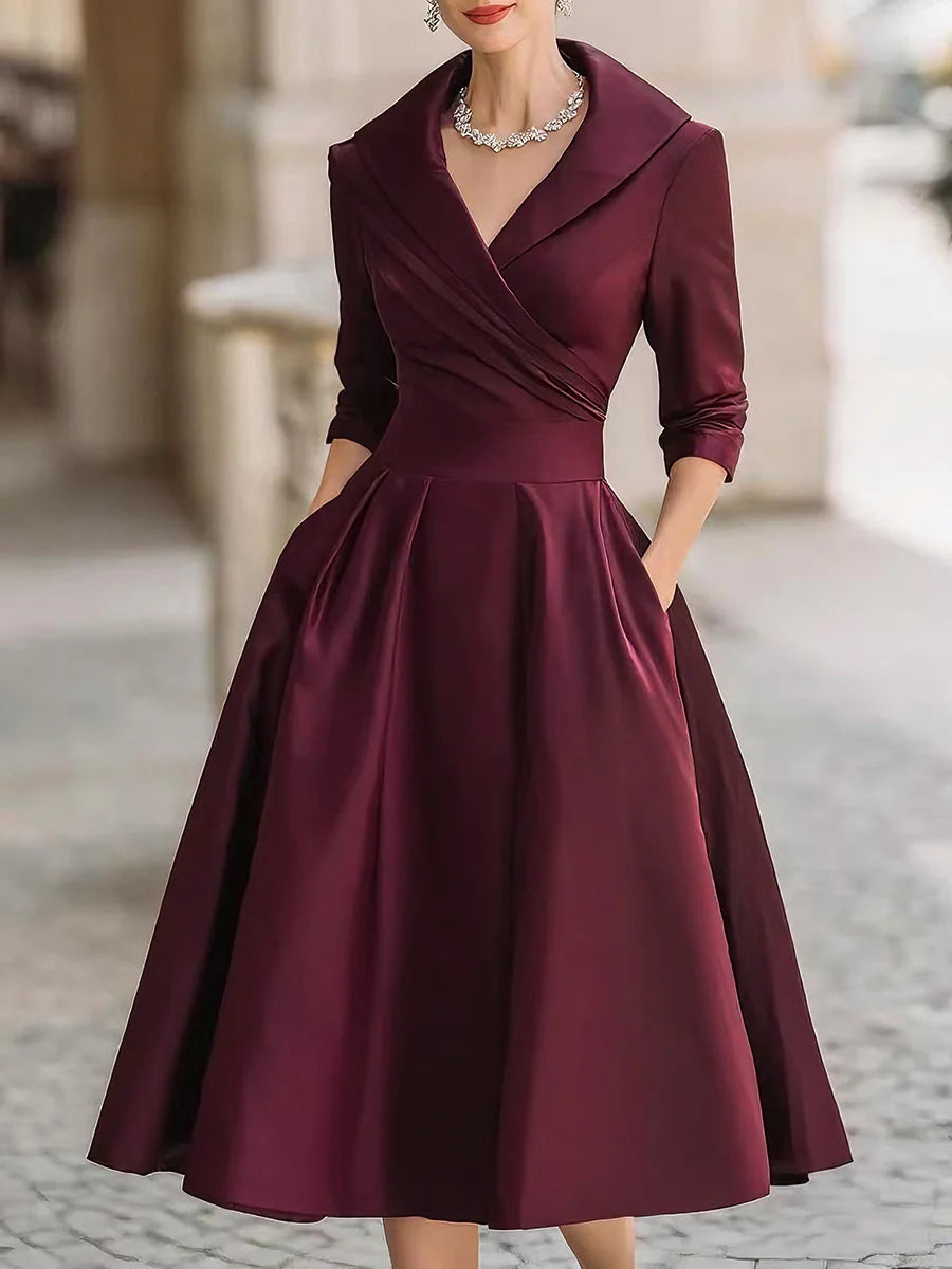 Sofia Marlowe™ | Vintage Satin Midi