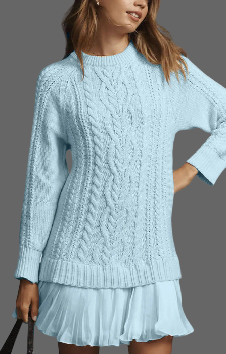 Covent Chic™ | Wool Blend Mini Sweater Dress