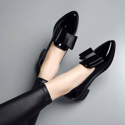 Buckingham Gloss™ | Sculpted Bow Ballet Flats