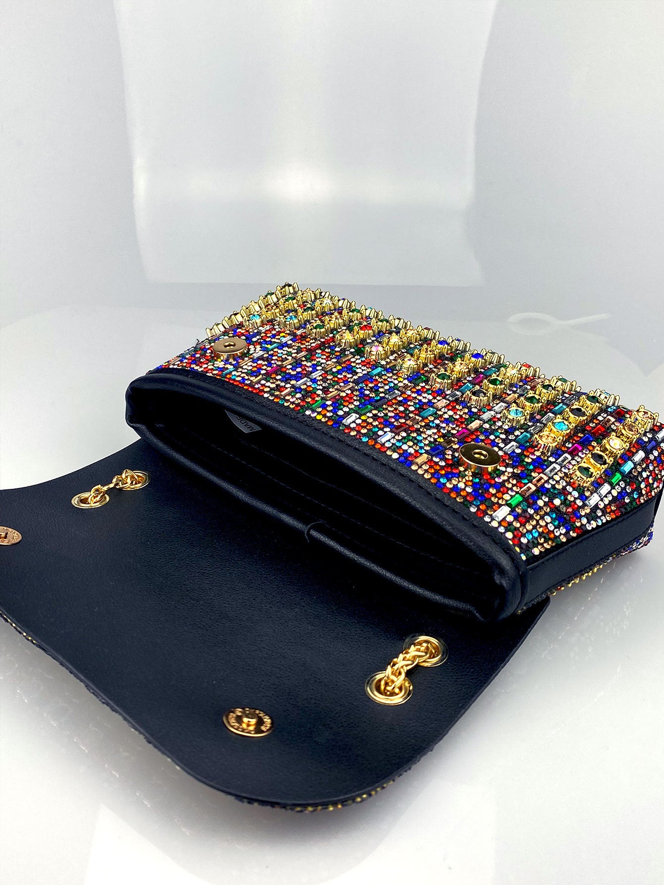 Elara Grace™ | Crystal Accent Shoulder Bag