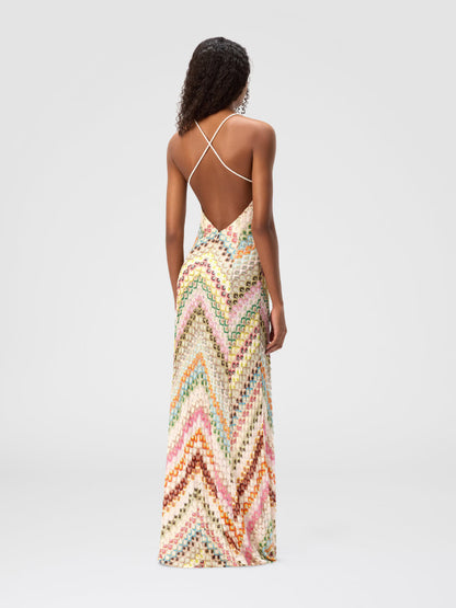 Shoreditch Glow™ | Open Back Knit Maxi Dress