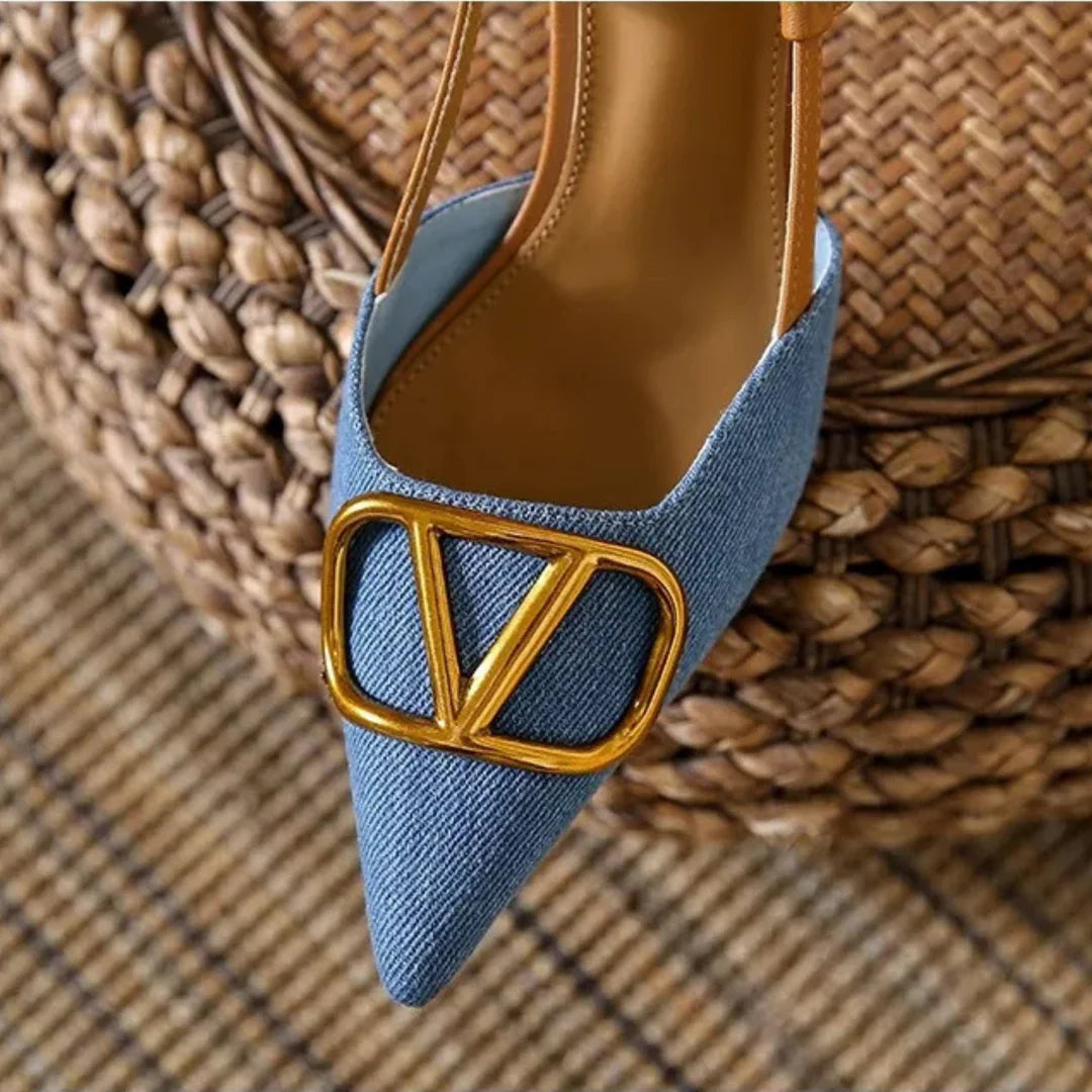 Duchess™ | Adjustable Strap Slingback Heels