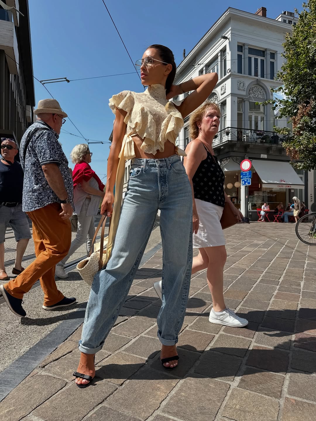 Soho Charm™ | Tie-Strap Lace Crop Set