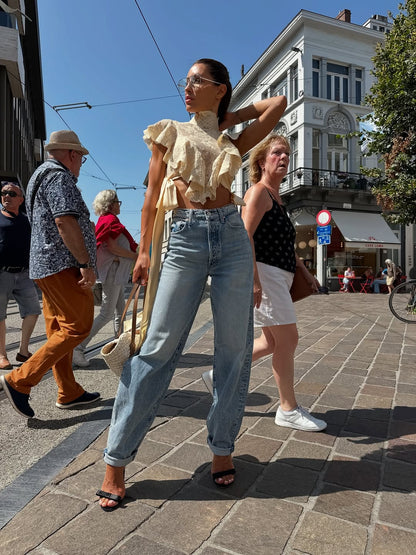 Soho Charm™ | Tie-Strap Lace Crop Set