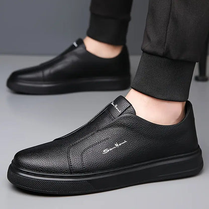Whitby Deck™ | Leather Slip-On Trainers