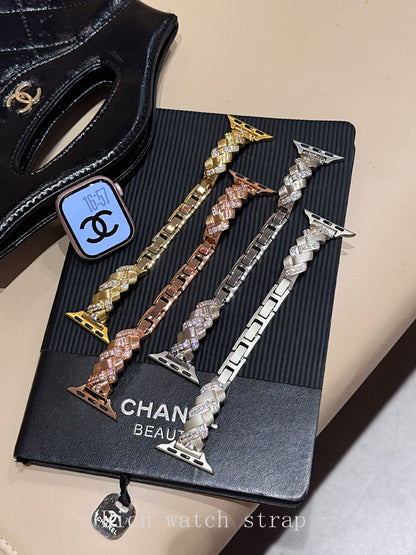 Crown Jewels™ | Diamond-Encrusted Watch Bracelet