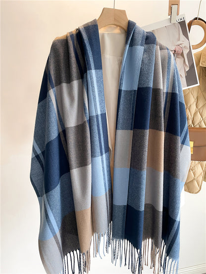 Eleanor Frost™ | The Waverlay Plaid Scarf