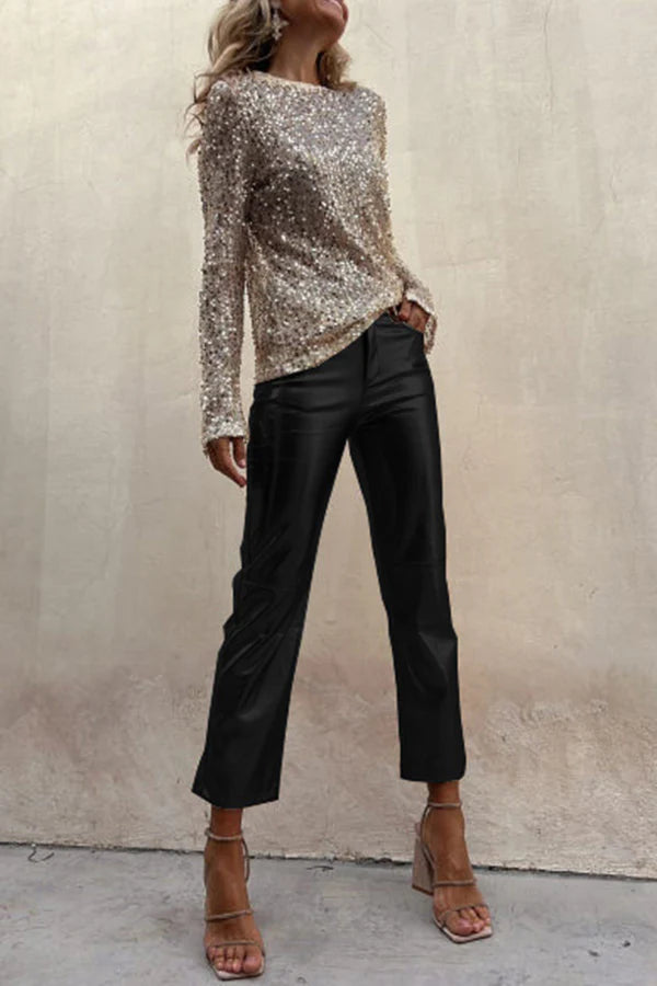 Brillare™ | Polished Metallic Pants