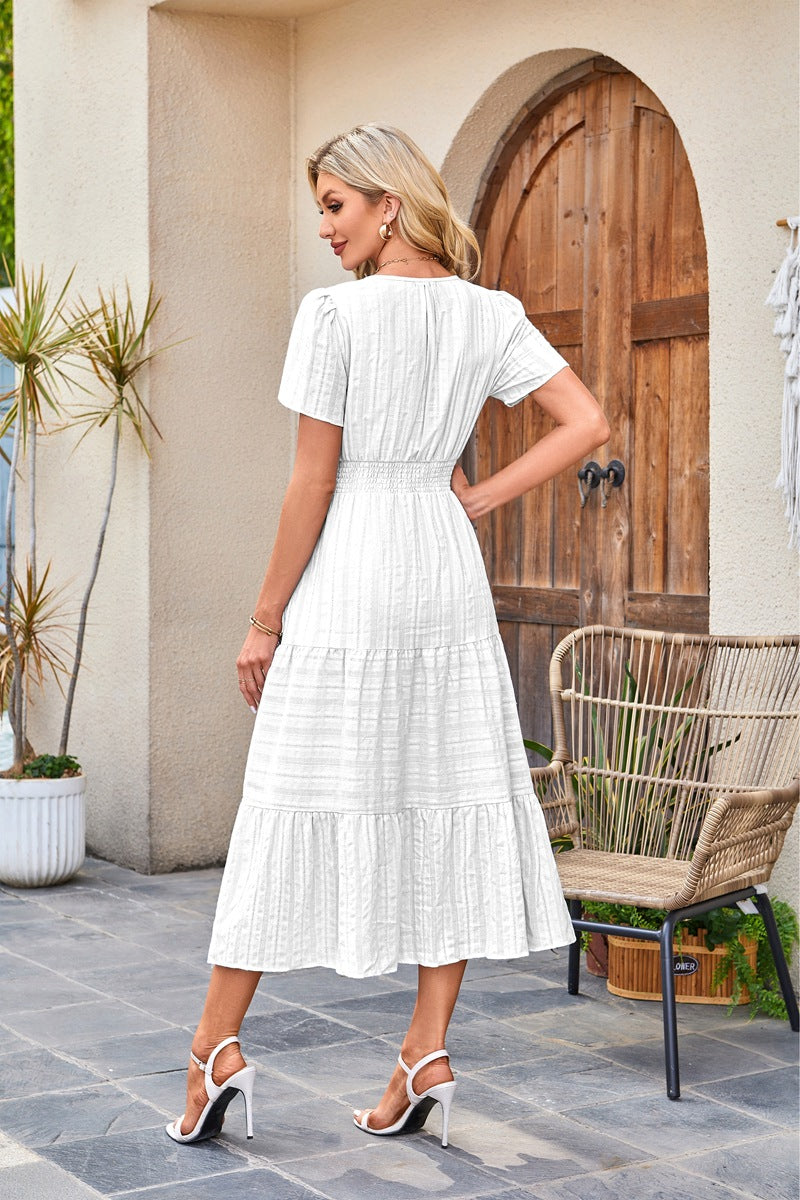 Brighton Belle™ | Floaty V-Neck Day Dress