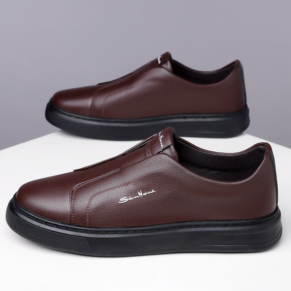 Whitby Deck™ | Leather Slip-On Trainers