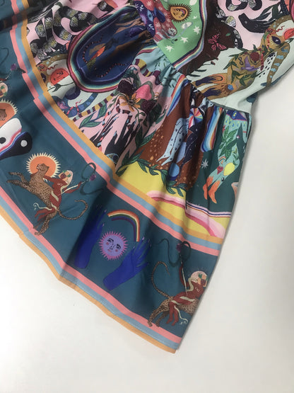 Soho Bloom™ | Printed Balloon Sleeve Mini Dress