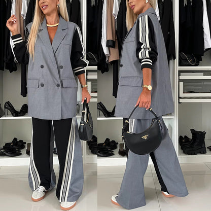 The City Hybrid™ | Patchwork Blazer &amp; Pant Set