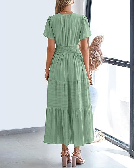 Brighton Belle™ | Floaty V-Neck Day Dress