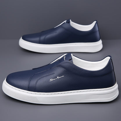 Whitby Deck™ | Leather Slip-On Trainers