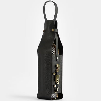 Somerset Cellar™ | Leather Wine Bottle Bag