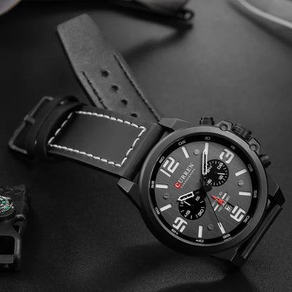 Curren™ | Enduring Chronograph Leather Watch