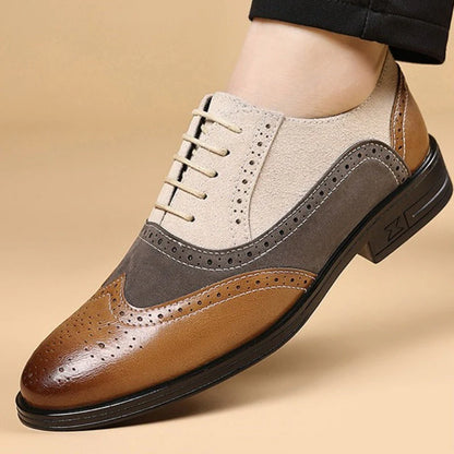 Bexley Manor™ | Dual-Tone Wingtip Loafers
