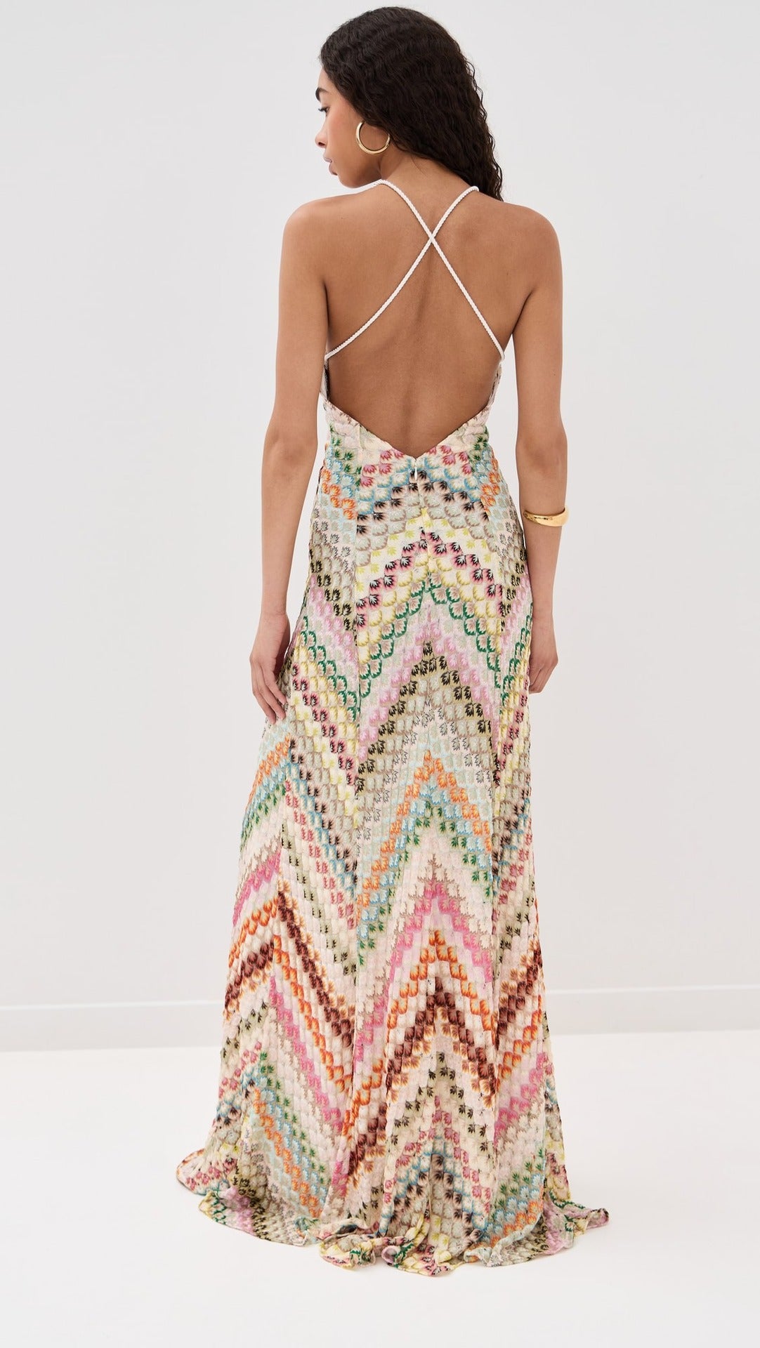 Shoreditch Glow™ | Open Back Knit Maxi Dress