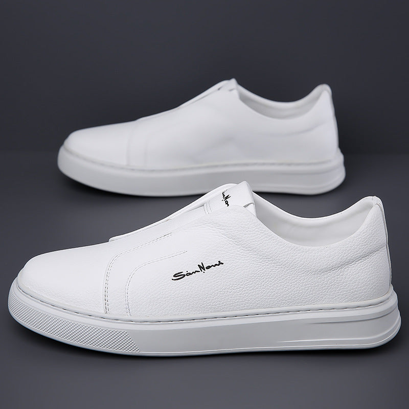 Whitby Deck™ | Leather Slip-On Trainers