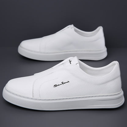 Whitby Deck™ | Leather Slip-On Trainers