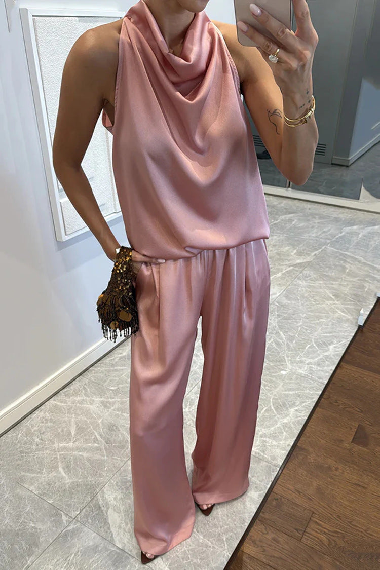 Camden Elegance™ | Loose-Fit Satin Co-ord Set