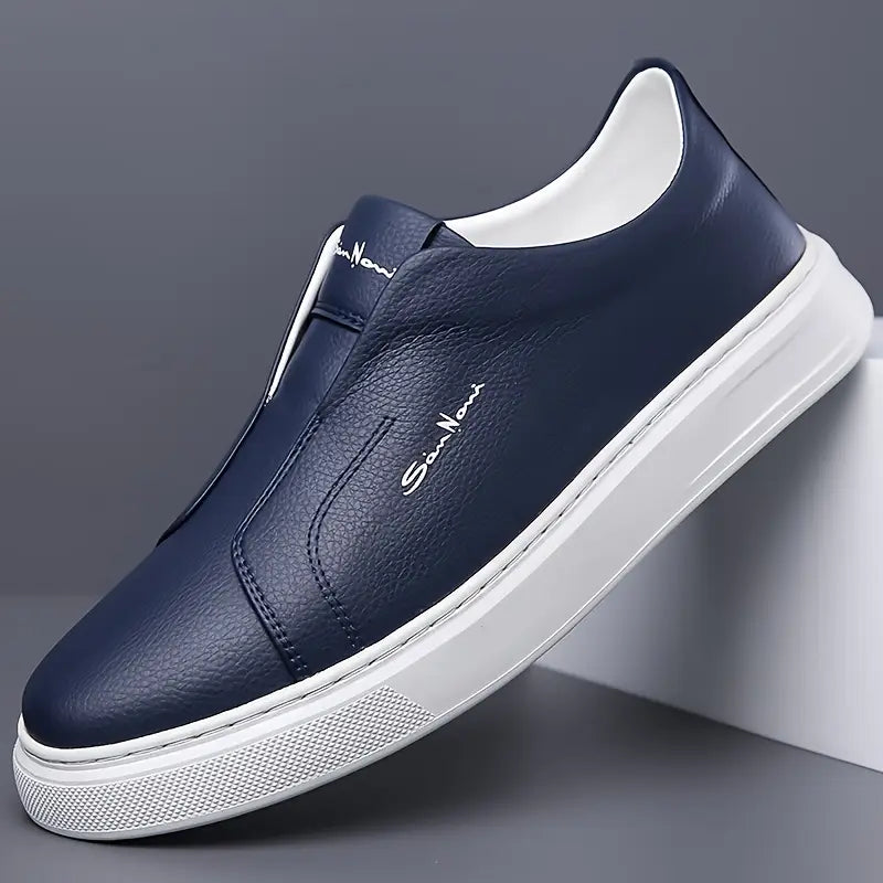 Whitby Deck™ | Leather Slip-On Trainers