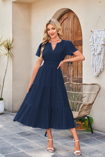 Brighton Belle™ | Floaty V-Neck Day Dress