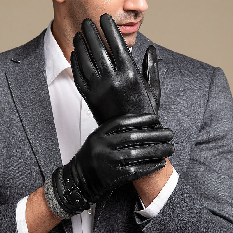 Leonard Noir™ | Genuine Sheepskin Leather Gloves