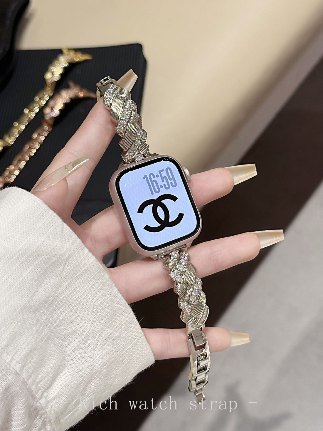 Crown Jewels™ | Diamond-Encrusted Watch Bracelet