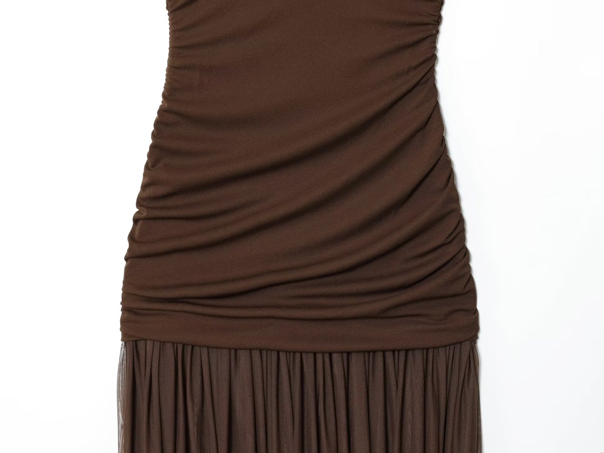 Victoria Bloom™ | Mesh Panel Elegant Maxi Dress