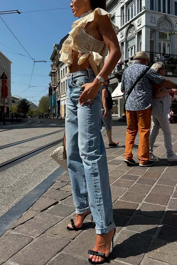 Soho Charm™ | Tie-Strap Lace Crop Set